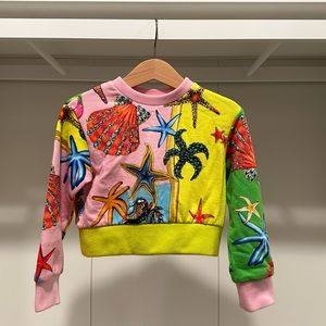 4T Versace Crop Sweatshirt